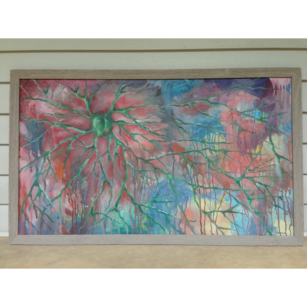 The Beat - Original Oil Painting‎ on Canvas and Professionally Framed